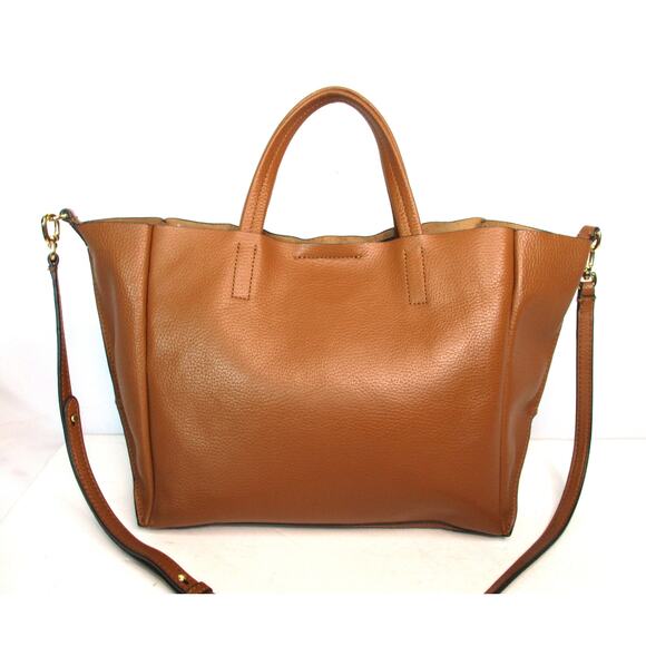 Banana Republic Handbags - BANANA REPUBLIC Tan Soft Unlined Leather Tote Shoulder Crossbody Bag